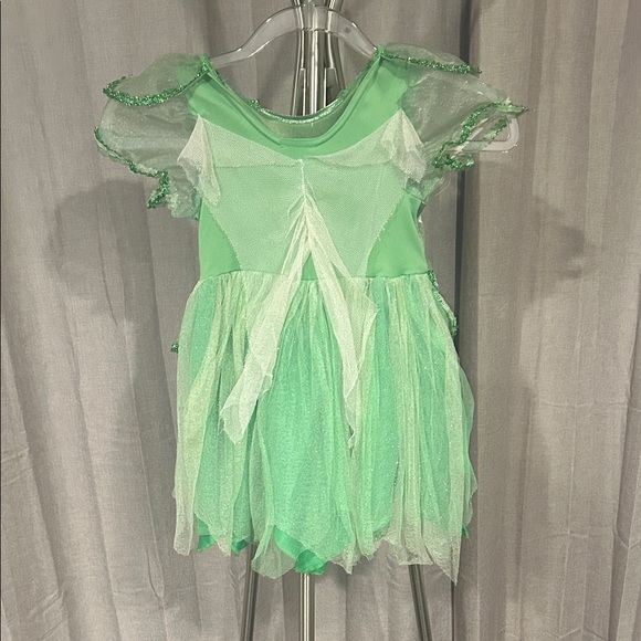 Vintage Disney Tinker Bell Sparkling Green Costume - Picture 6 of 11